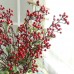 1 Bouquet Artificial Fruit Christmas Berry Flower Bean Red Cherry Decor Wedding   401582009224